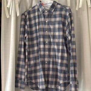 Bonobos Slim Fit Blue Plaid Flannel